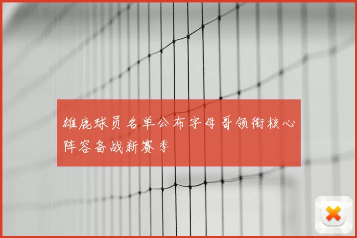 雄鹿球员名单公布字母哥领衔核心阵容备战新赛季